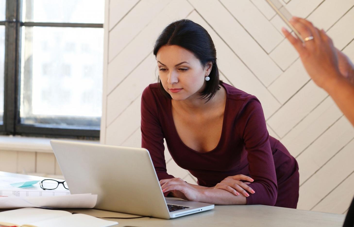Student reviewing financial course materials